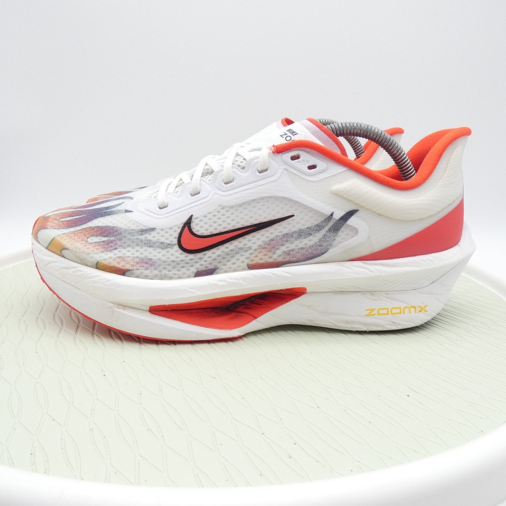 Nike Zoom Fly 5 Ekiden Running Shoes White Orange Flame HQ3498-100 Mens 9.5